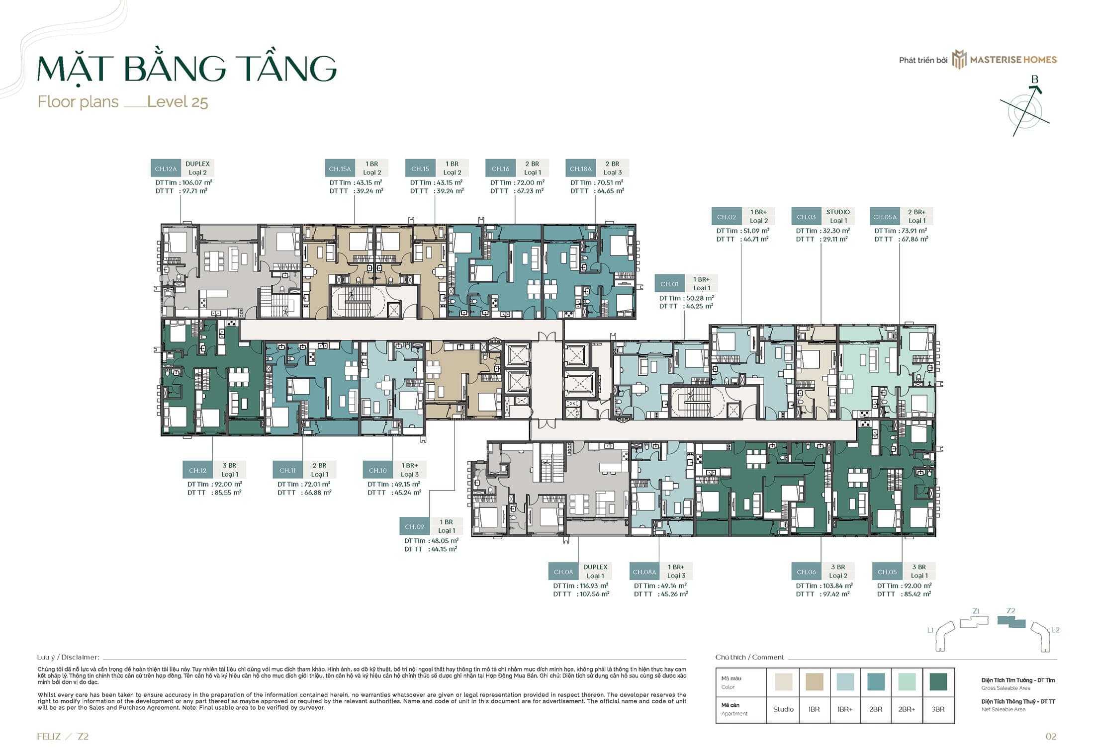 Tầng 25 tòa Z2 Feliz 